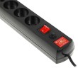 Сетевой фильтр Most R 2м (6 розеток) черный (коробка)