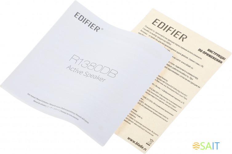 Колонки Edifier R1380DB 2.0 светлое дерево/черный 42Вт BT