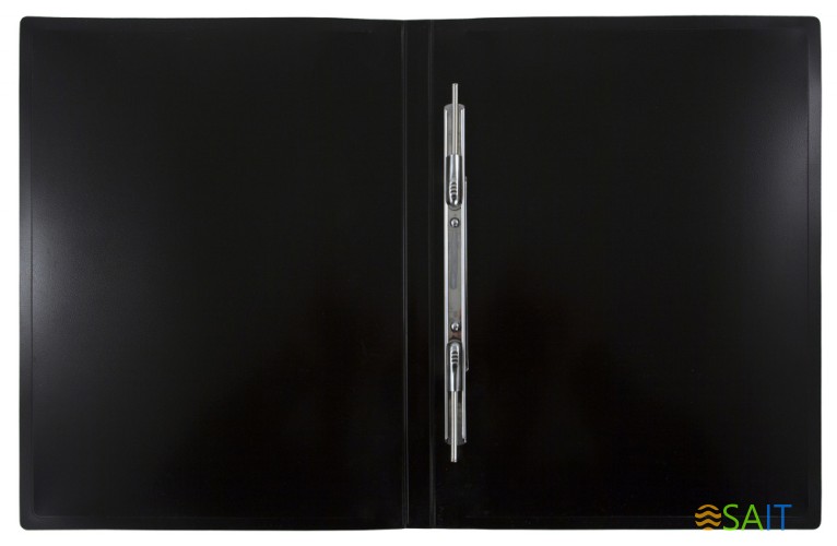 Папка метал.пруж.скоросш. Бюрократ DeLuxe DL07PMILK A4 пластик 0.7мм кор.27мм молочный