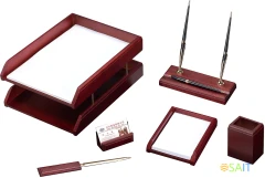 Настольный набор Good Sunrise M6C-25A (6 предметов) красное дерево дерево бордовый/черный