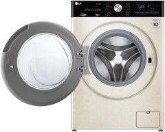 Стиральная машина LG F4V5VS9B класс: A загр.фронтальная макс.:9кг бежевый инвертор
