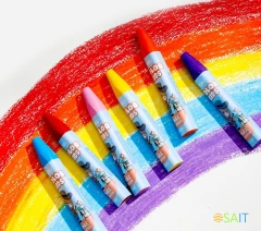 Восковые мелки Deli EC221-24 Color Kids трехгр. 24цв. (24шт) дл.75мм д.11мм картон.кор./европод.