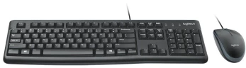 Клавиатура + мышь Logitech MK120 клав:черный мышь:черный/серый USB (920-002589)