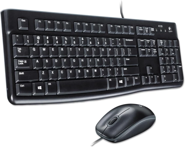 Клавиатура + мышь Logitech MK120 клав:черный мышь:черный/серый USB (920-002589)