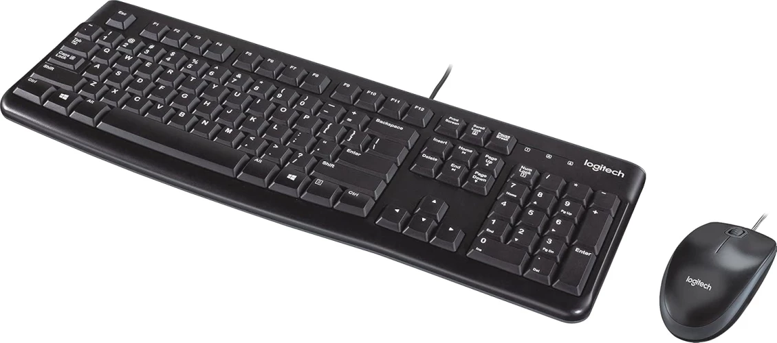 Клавиатура + мышь Logitech MK120 клав:черный мышь:черный/серый USB (920-002589)