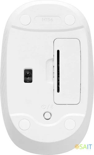 Мышь Logitech M196 белый оптическая 1000dpi беспров. BT для ноутбука 2but (910-007316)