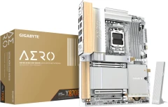 Материнская плата Gigabyte X870E AERO X3D WOOD Socket AM5 AMD X870E 4xDDR5 ATX AC`97 8ch(7.1) 2x5Gg RAID+HDMI