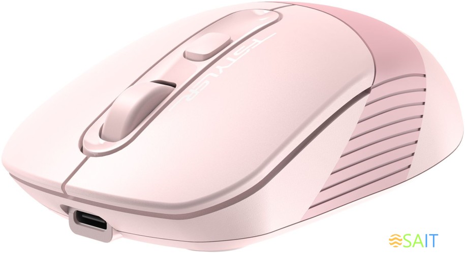 Мышь A4Tech Fstyler FB10CS розовый оптическая 2000dpi silent беспров. BT/Radio USB 4but (FB10CS USB BABY PINK)