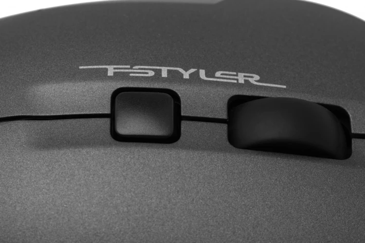 Мышь A4Tech Fstyler FG16C Air серый оптическая 2000dpi беспров. USB для ноутбука 3but (FG16C AIR GREY)