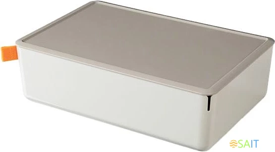 Короб для хранения Deli XDM12grey 1отд. 317x212x93,5мм серый/серый пластик