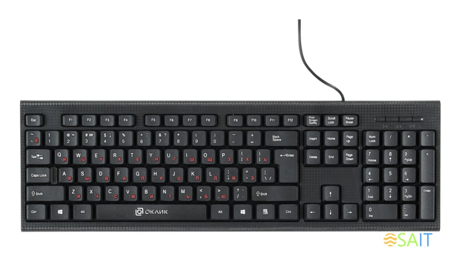 Клавиатура + мышь Оклик 630M клав:черный мышь:черный USB (1091260)