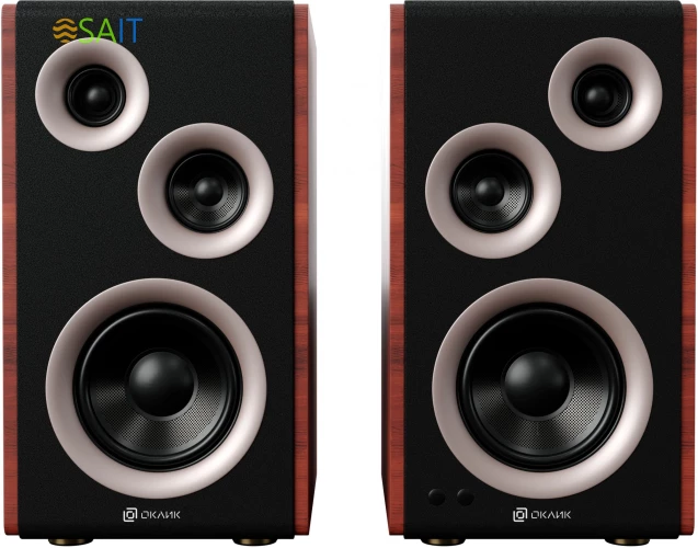 Колонки Оклик OK-117 BT 2.0 черный 80Вт BT