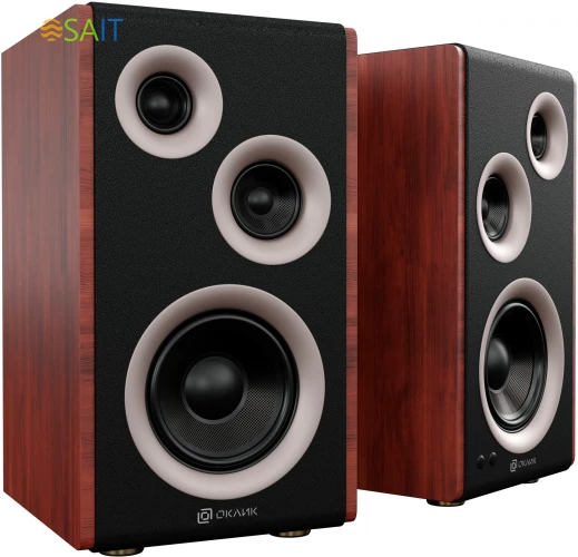 Колонки Оклик OK-117 BT 2.0 черный 80Вт BT