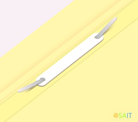 Папка-скоросшиватель Бюрократ Pastel -PSLPAST/YEL A4 прозрач.верх.лист пластик желтый 0.14/0.18