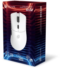 Мышь Оклик 801GW белый оптическая 10000dpi беспров. BT/Radio USB для ноутбука 6but