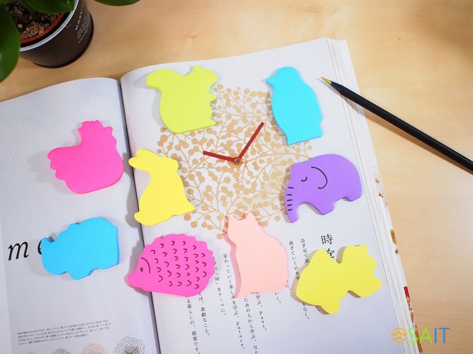 Блок самоклеящийся бумажный Stick`n 21778 50лист. синий 1цв.в упак. "носорог"