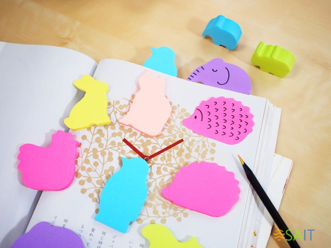 Блок самоклеящийся бумажный Stick`n 21778 50лист. синий 1цв.в упак. "носорог"