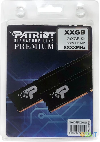 Память DDR4 2x32GB 3200MHz Patriot PSP464G3200KH1 Signature Premium RTL PC4-25600 CL22 DIMM 288-pin 1.2В kit dual rank с радиатором Ret