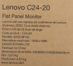 Монитор Lenovo 23.8" ThinkVision C24-20 черный VA LED 6ms 16:9 HDMI матовая 1000:1 250cd 178гр/178гр 1920x1080 75Hz FreeSync VGA FHD 3.01кг