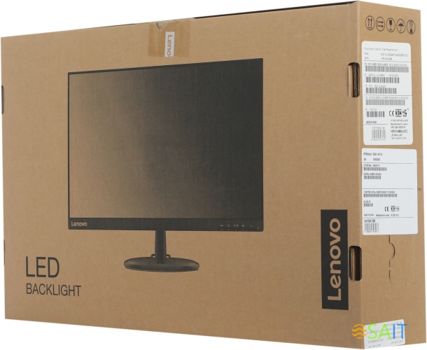 Монитор Lenovo 23.8" ThinkVision C24-20 черный VA LED 6ms 16:9 HDMI матовая 1000:1 250cd 178гр/178гр 1920x1080 75Hz FreeSync VGA FHD 3.01кг