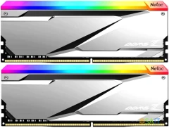 Память DDR5 2x16GB 6800MHz Netac NTZED5P68DP-32S Z RGB RTL Gaming PC5-54400 CL34 DIMM ECC 288-pin 1.4В kit с радиатором Ret