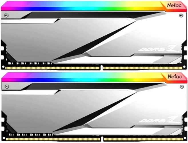 Память DDR5 2x16GB 6800MHz Netac NTZED5P68DP-32S Z RGB RTL Gaming PC5-54400 CL34 DIMM ECC 288-pin 1.4В kit с радиатором Ret