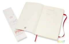 Блокнот Moleskine CLASSIC SOFT QP616F2 Large 130х210мм 192стр. линейка мягкая обложка красный