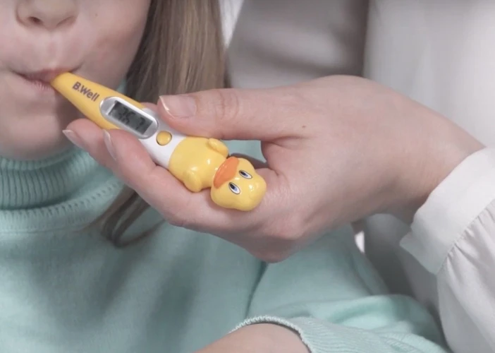 Термометр электронный B.Well WT-06 желтый/белый