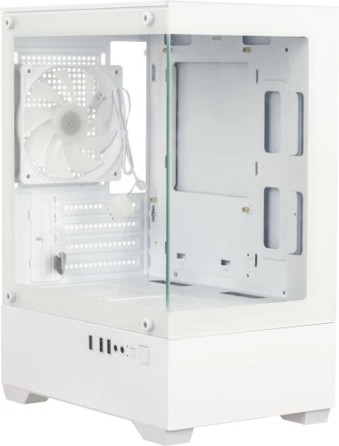 Корпус Accord ACC-ZCU2W белый без БП mATX 5x120mm 2xUSB2.0 1xUSB3.0 audio bott PSU