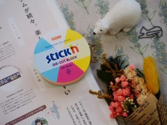 Блок самоклеящийся бумажный Stick`n 21830 67x67мм 250лист. неон ассорти "круг"