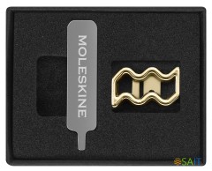 Шильд-символ Moleskine Zodiac Signs Водолей металл золотистый коробка с европод. PINAQUARIUSGOLD