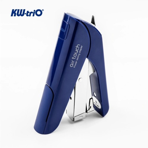Степлер Kw-Trio 0556A-BLU Half strip Air touch 24/6 24/8 26/6 26/8 (40листов) синий 100скоб пластик коробка