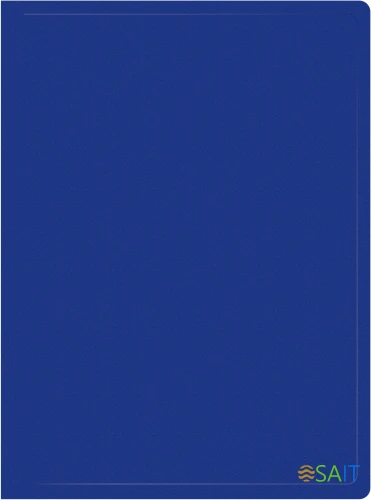 Папка с 20 прозр.вклад. Silwerhof Eco A4 пластик 0.5мм синий