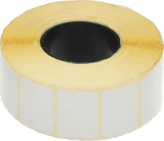 Термоэтикетки Cactus Top CS-TT30201800 сег.:30x20мм самоклей. д.вн.рул.92мм д.вт.40мм 1800шт/рул белый