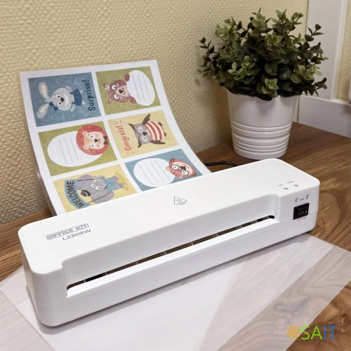 Ламинатор Office Kit L2309W белый A4 (75-125мкм) 30см/мин (2вал.) хол.лам. лам.фото