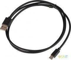 Кабель USB (m)-USB Type-C (m) 1м черный