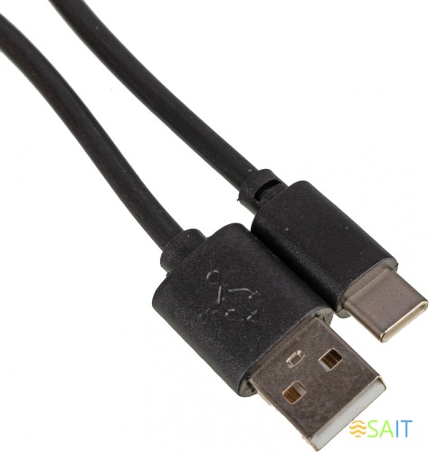 Кабель USB (m)-USB Type-C (m) 1м черный