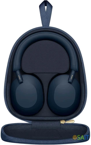 Гарнитура мониторные Sony WH-1000XM5 1.2м синий беспроводные bluetooth оголовье (WH-1000XM5/L)