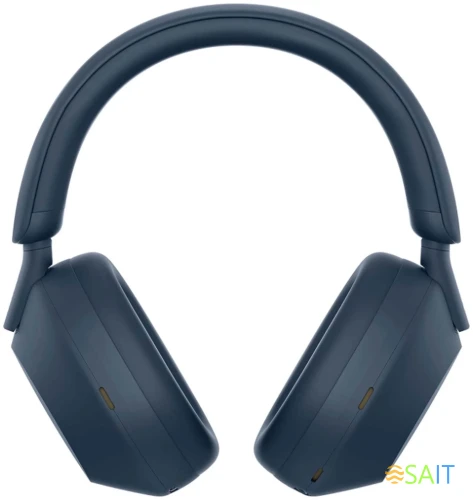 Гарнитура мониторные Sony WH-1000XM5 1.2м синий беспроводные bluetooth оголовье (WH-1000XM5/L)