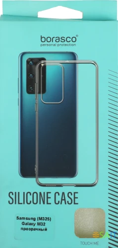 Чехол (клип-кейс) BoraSCO для Samsung Galaxy M32 прозрачный (40349)