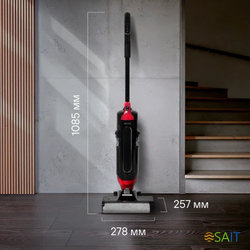 Пылесос моющий Rondell RDE-2080 1400Вт черный/красный