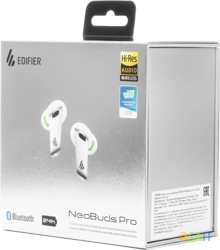 Гарнитура внутриканальные Edifier NeoBuds Pro белый беспроводные bluetooth в ушной раковине