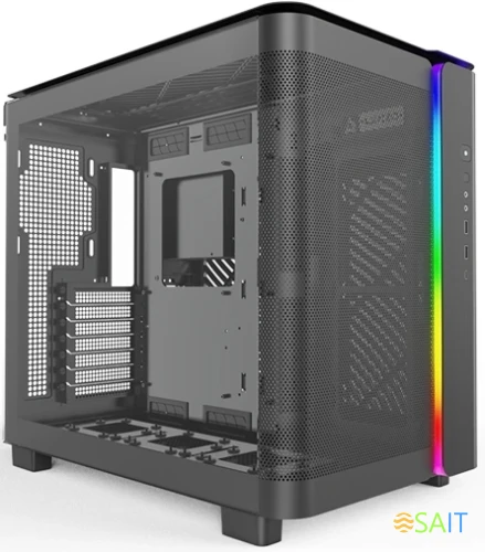 Корпус Montech King 95 черный без БП ATX 9x120mm 6x140mm 2xUSB3.0 audio bott PSU