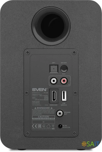 Колонки Sven АС SPS-830 2.0 черный 60Вт BT