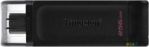 Флеш Диск Kingston 256Gb DataTraveler 70 Type-C DT70/256GB USB3.2 черный