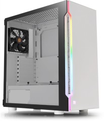 Корпус Thermaltake H200 TG Snow RGB белый без БП ATX 5x120mm 5x140mm 2xUSB3.0 audio bott PSU