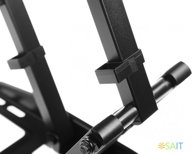 Кронштейн для телевизора Ultramounts UM908 черный 32"-75" макс.40кг настенный поворотно-выдвижной и наклонный