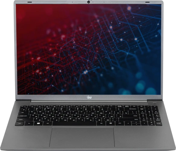 Ноутбук IRU Tactio 16ALB Core i3 1215U 16Gb SSD512Gb Intel UHD Graphics 16" IPS FHD (1920x1200) Windows 11 Pro grey WiFi BT Cam 4830mAh (2110203)