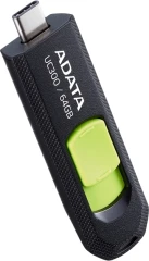 Флеш Диск A-Data 64Gb Type-C UC300 ACHO-UC300-64G-RBK/GN USB3.2 черный/зеленый