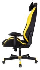 Кресло игровое Knight Neon черный/желтый соты эко.кожа с подголов. крестов. металл